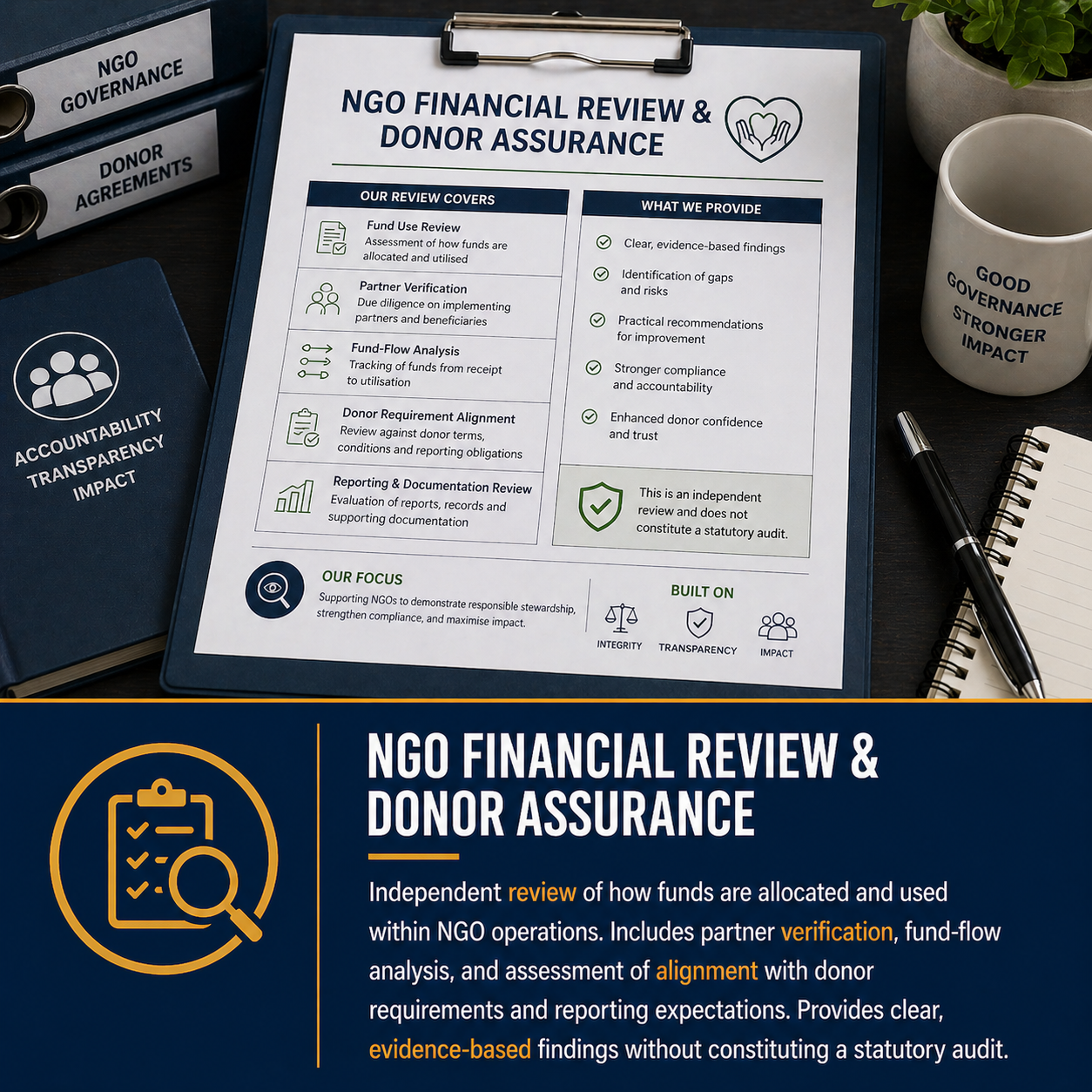 NGO Financial Review and Donor Assurance